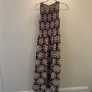 Hill House Cosima Brown Printed Dress
